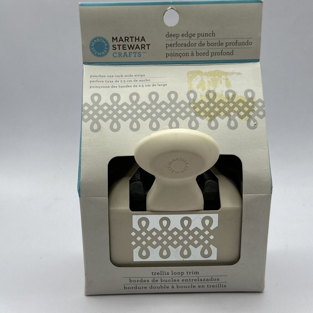 Martha Stewart Crafts - Trellis Loop Trim Double Edge Punch NEW Deep Trim